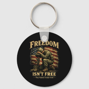 Llavero La libertad no es gratuita Patriota Soldado Una na