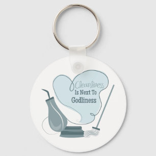 Llavero La limpieza está al lado de Godliness