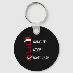 Llavero La lista de Navidades de Naughty Nice Don't Care