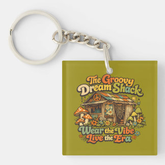 Llavero La llave cuadrada de acrílico Groovy Dream Shack