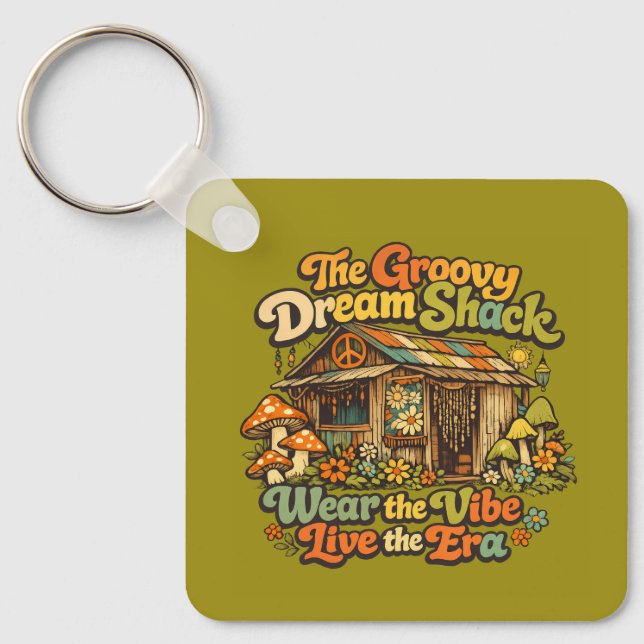 Llavero La llave cuadrada Groovy Dream Shack (Anverso)