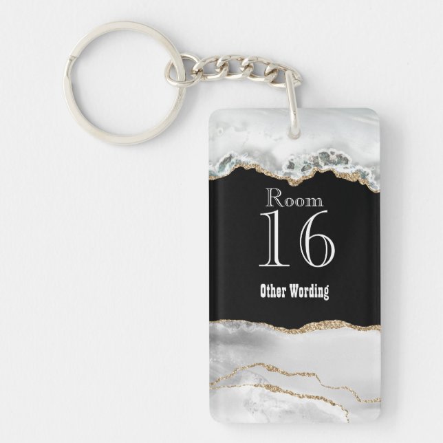 Llavero La llave de la habitación del hotel lodge está aga (Frente)