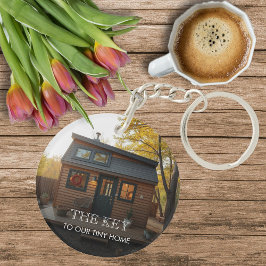 Llavero La llave de nuestra diminuta foto de casa