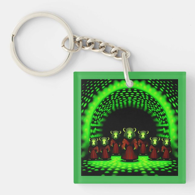 Llavero La llegada de Alien Emissary a través del portal (Frente)