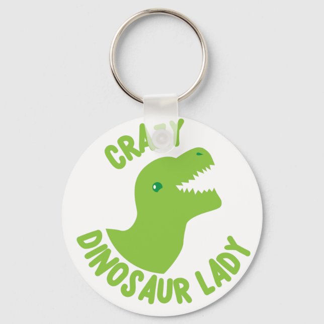 Llavero La loca Dama de Dinosaurios (en círculo) (Anverso)
