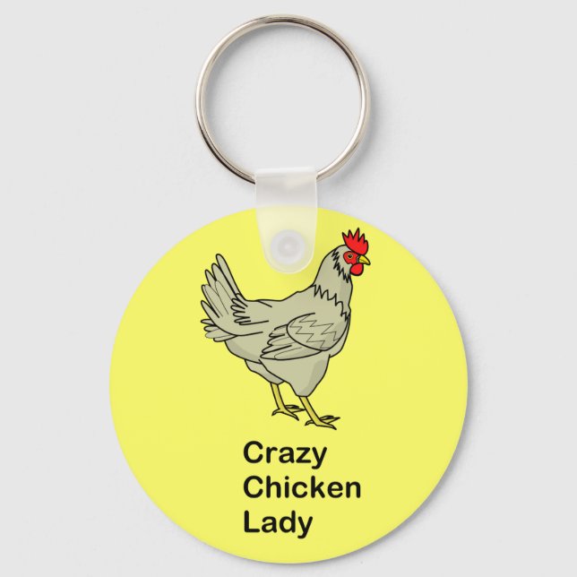 Llavero La loca dama de pollo (Anverso)