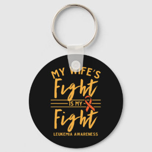 Llavero La lucha de mi esposa es conciencia de la leucemia