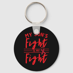 Llavero La lucha de mi hijo es mi lucha contra el cáncer d
