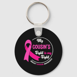Llavero La lucha de mi primo es el cáncer de mama de mi pr