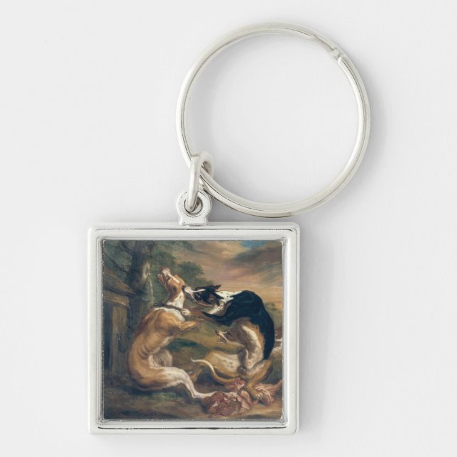 Llavero La lucha de perro, 1678 (Frente)