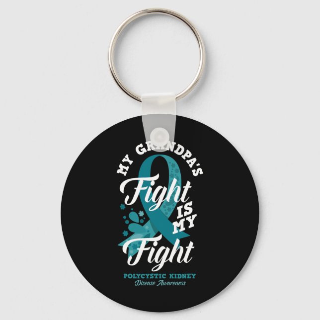 Llavero La lucha del abuelo es mi enfermedad renal poliquí (Anverso)