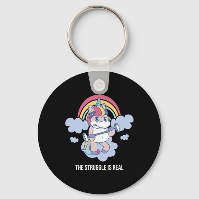 Llavero La lucha es el verdadero poder de entrenamiento de (Anverso)