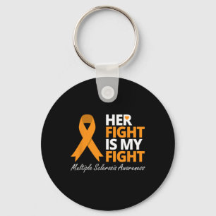 Llavero La lucha es mi lucha Sra. Awareness Naranja Ribbon