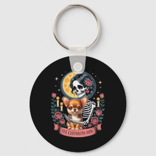 Llavero La madre de Chihuahua Halloween es dueña de un esq