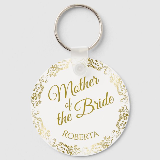 Llavero La madre del regalo de Keychain Boda de novia (Anverso)