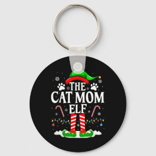 Llavero La Mamá Gata Elfa Navidad Divertido Amante de Gato