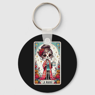 Llavero La Mamá Tarot Card es divertida, mamá mexicana, ma