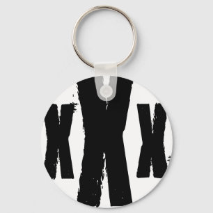 Llavero la marca del borde recto