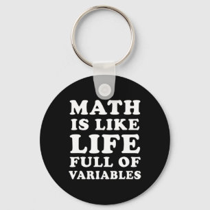 Llavero La matemática es como la vida Divertida Maestra Ch