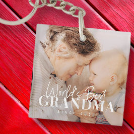 Llavero La mejor abuela del mundo desde la fotografía de M