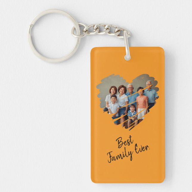 Llavero La mejor cadena de fotos de la familia Personaliza (Frente)