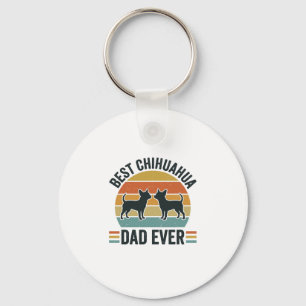 Llavero La Mejor Camiseta de Padre de Chihuahua Vintage Am