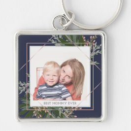 Llavero La mejor foto personalizada del Día de la Madre