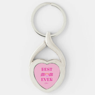 Llavero La mejor mamá jamás simple regalo del Día de la Ma