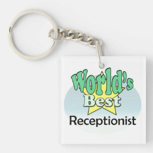 Llavero La mejor recepcionista del mundo