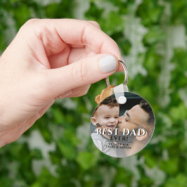 Llavero La mejor tipografía de papá en el día del padre