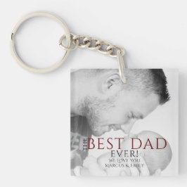 Llavero La mejor tipografía del papá del día del padre