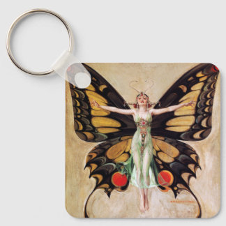 Llavero La metamorfosis de la chica flapper a mariposa 192