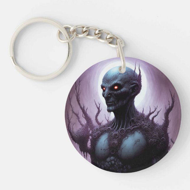 Llavero La mirada infernal: Demón de piel azul (Frente)