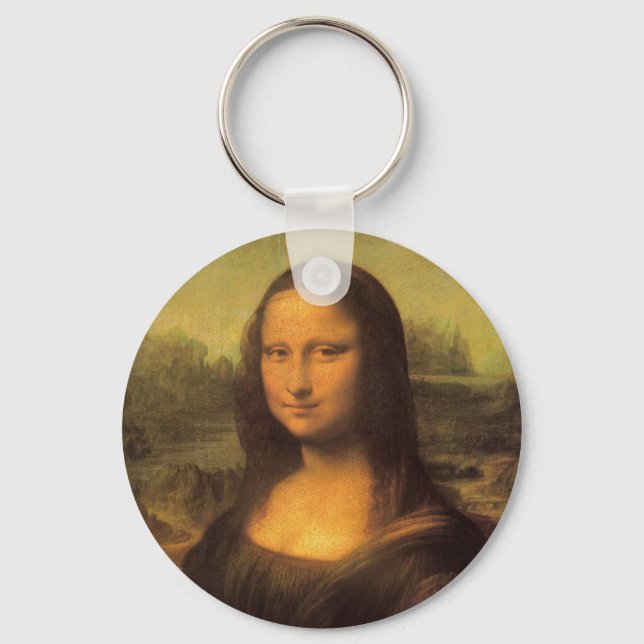 Llavero La Mona Lisa de Leonardo Da Vinci (Anverso)
