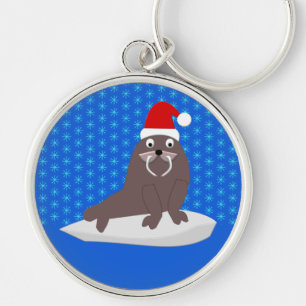 Llavero La morada de los Navidades y los copos de nieve