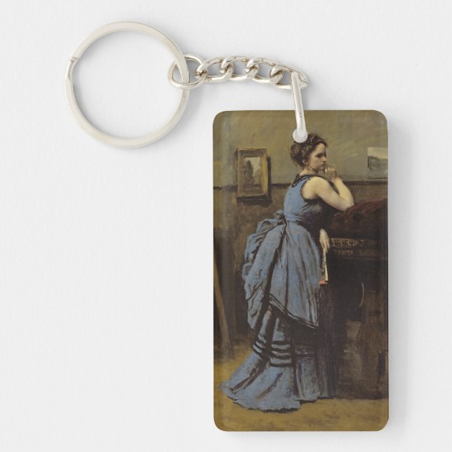 Llavero La mujer en azul, 1874 (Frente)