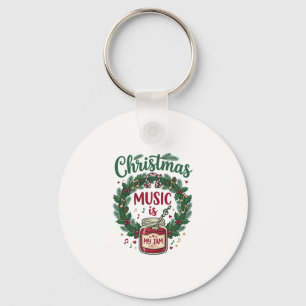 Llavero La música de Navidad es un jarrón de piña de Navid
