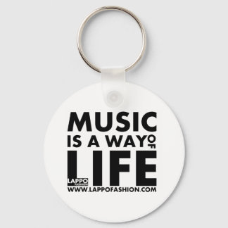 Llavero La música es una forma de vida clave
