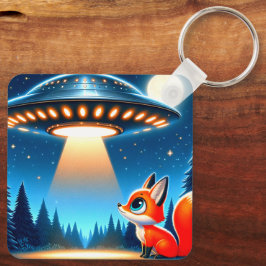 Llavero La nave espacial Alien y un Fox