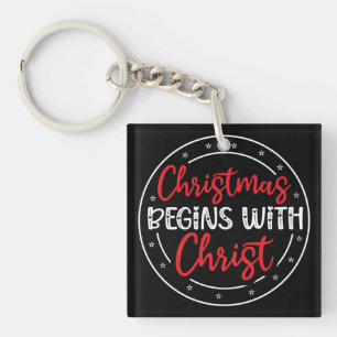 Llavero La Navidad Comienza Con Cristo-65772