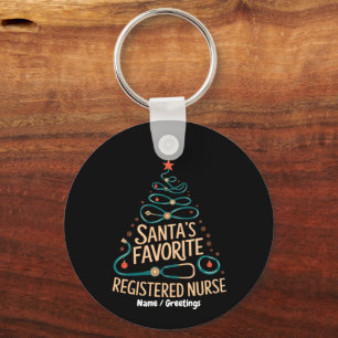 Llavero La Navidad del Enfermero Registrado Favorito de Sa