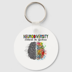 Llavero La neurodiversidad celebra el autismo cerebral del