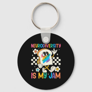 Llavero La neurodiversidad es mermelada inclusión concienc