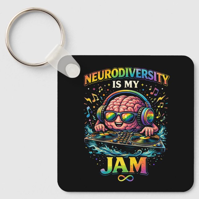 Llavero La neurodiversidad es mi pasión (Anverso)