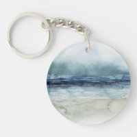 La niebla del marino - línea de la playa