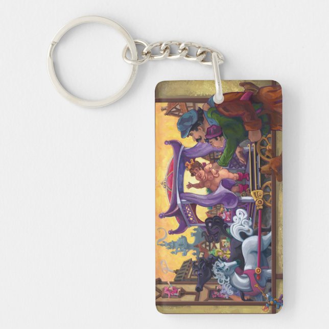 Llavero La nueva ropa del emperador (Frente)