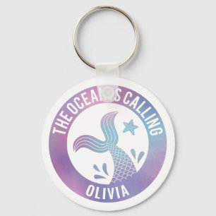 Llavero La Oceano Está Llamando Sirena Galaxia Personaliza