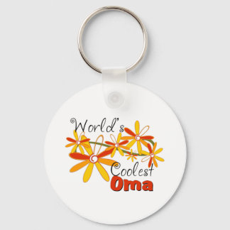 Llavero La Oma Más Genial del Mundo Floral