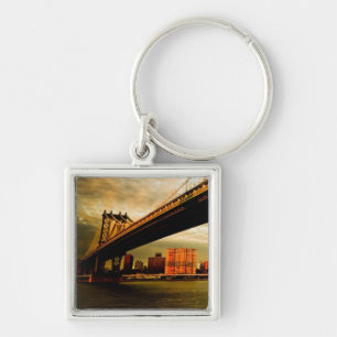 Llavero La opinión del puente de Manhattan del lado de