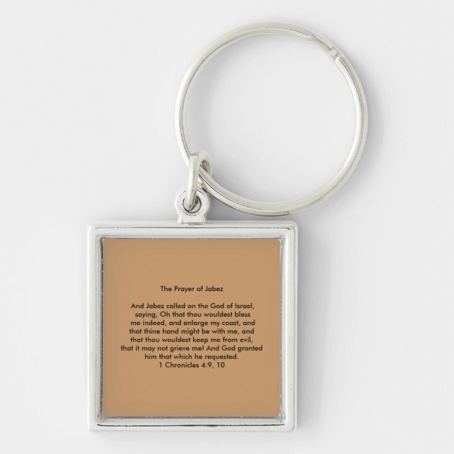 Llavero La Oración del keychain de Jabez (Frente)